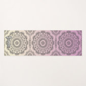 Schön rosa Mandala Pattern Yoga Mat Yogamatte (Vorderseite (Horizontal))
