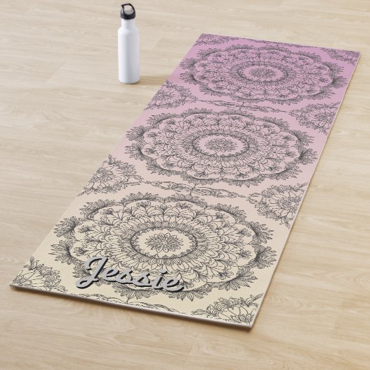 Schön rosa Mandala Pattern Yoga Mat Yogamatte (Beispiel)