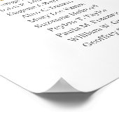 Schön rosa Rosengrün Gold 20 Tische Sitzplätze Poster (Ecke)