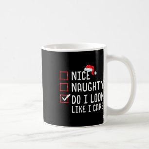 Schön, schaut es aus, als ob ich Weihnachtsliste p Kaffeetasse