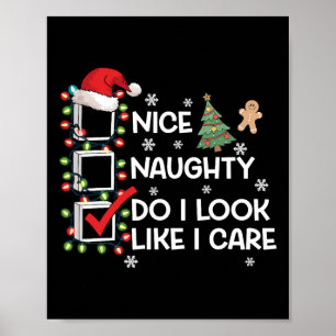 Schön, schaut es aus, als ob ich Weihnachtsliste p Poster