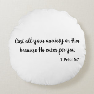 Schön Schlage deine Angst Rundes Kissen