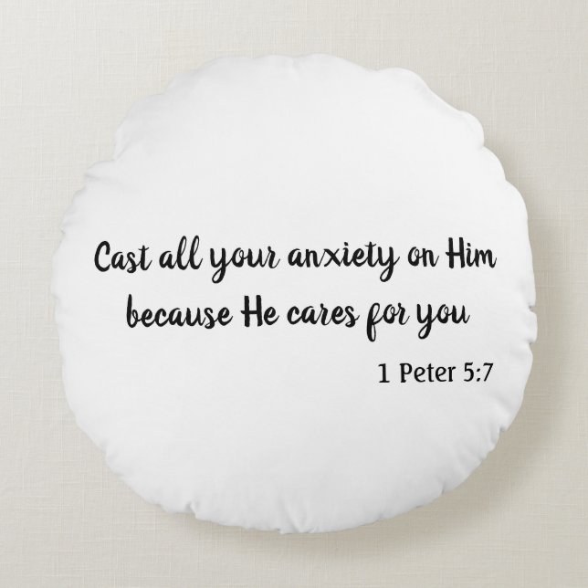 Schön Schlage deine Angst Rundes Kissen (Vorderseite)