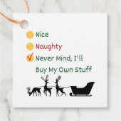 Schön, schmutzig, kein Verstand, ich werde meine e Geschenkanhänger (Vorderseite)