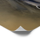 Schön schwarzes Pferd Decoupage drucken Poster (Ecke)