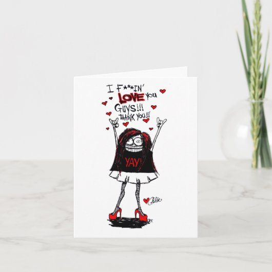 SCHÖN SEIN. DANKESKARTE (Vorderseite)