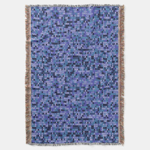 Schön , Strickmuster , gestrickt , blau und Decke