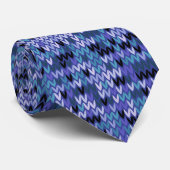 Schön , Strickmuster , gestrickt , blau und Krawatte (Gerollt)