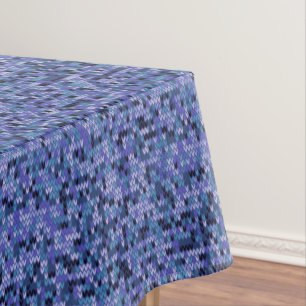 Schön , Strickmuster , gestrickt , blau und Tischdecke