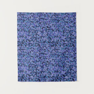 Schön , Strickmuster , gestrickt , blau und Wandteppich