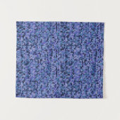 Schön , Strickmuster , gestrickt , blau und Wandteppich (Vorderseite (Horizontal))