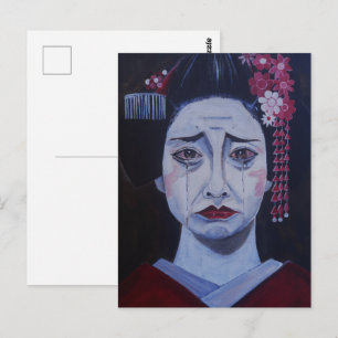 Schön trauriges Gemälde von Alfred Fox Postkarte