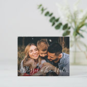 SCHÖN UND DANKFUL | Foto Erntedank Postkarte (Stehend Vorderseite)