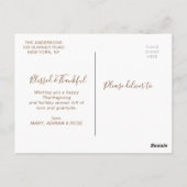 SCHÖN UND DANKFUL | Foto Erntedank Postkarte (Rückseite)