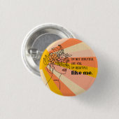 Schön und einzigartig Selbstbewusst  Button (Vorne & Hinten)