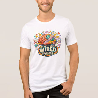 Schön Verdrahtet Anders Neurodivergent ADHD  Tri-Blend Shirt