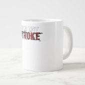 Schön versuchen, Stroke Jumbo-Tasse (Vorderseite Rechts)