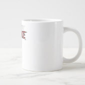 Schön versuchen, Stroke Jumbo-Tasse (Rechts)