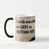 Schön wär’s, wenn alles so einfach wäre wie FETT! Verwandlungstasse (Links)