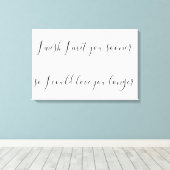 Schön wär’s, wenn ich dich eher kennenlerne, damit leinwanddruck (Insitu (Holzboden))