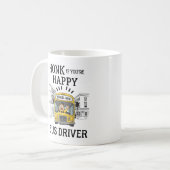 Schön, wenn du glücklich bist, Fahrer! Kaffeetasse (Vorderseite Links)