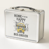 Schön, wenn du glücklich bist, Fahrer! Metall Brotdose (Vorderseite)