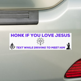 Schön, wenn du Jesus Liebe! Autoaufkleber