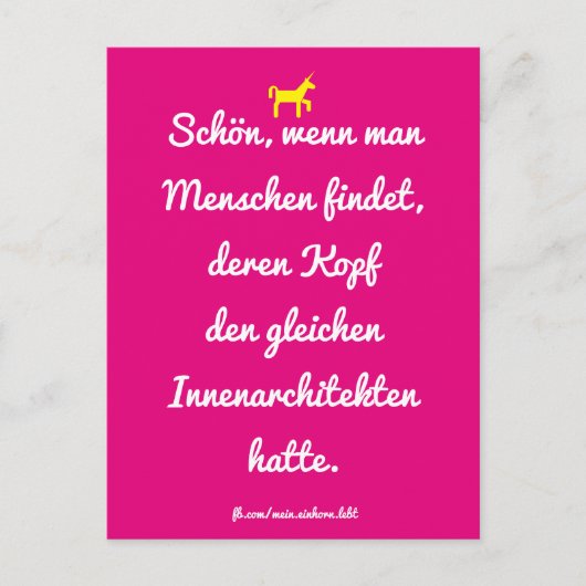 Schön, wenn man Menschen wie dich findet. Postkarte (Vorderseite)