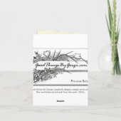 Schön: Wertvolles neues Baby Karte (Rückseite)