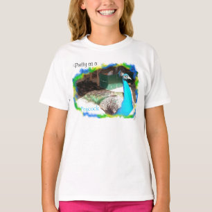 Schön wie ein Pfau Blaue Federn  T-Shirt