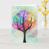 Schön wirkende Pastellfarben Abstraktes Ölgemälde Karte (Gelbe Blume)