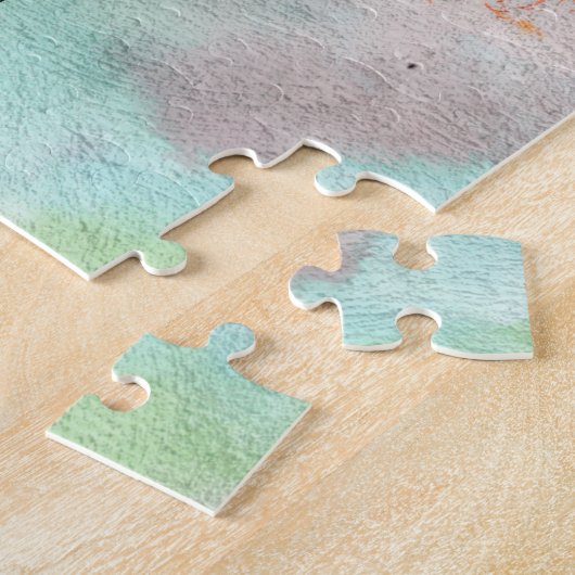 Schön wirkende Pastellfarben Abstraktes Ölgemälde Puzzle (Seite)