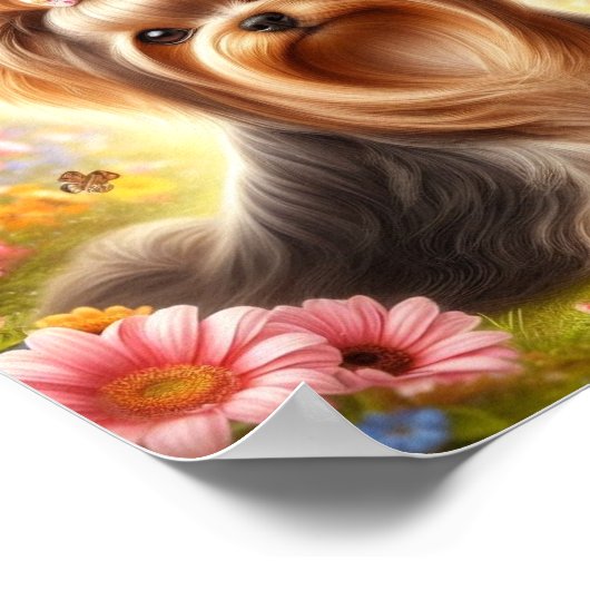 schön Yorkshire Terrier Poster (Ecke)