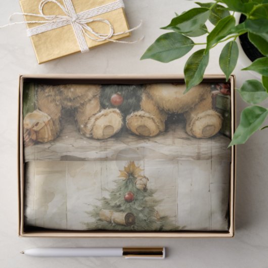 Schön zauberhafte Weihnachtsbären Seidenpapier (Geschenk)