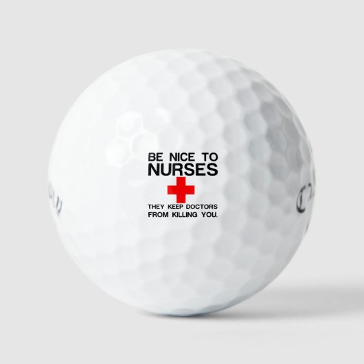 SCHÖN ZU DEN KRANKEN SEIN GOLFBALL (Vorderseite)