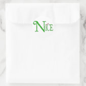 Schön zu Weihnachten Runder Aufkleber (Tasche)