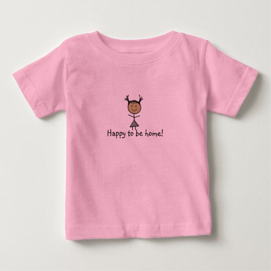 Schön, Zuhause zu sein! Baby T-shirt (Vorderseite)
