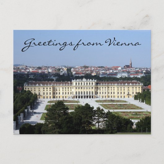 schönbrunn Grüße Postkarte (Vorderseite)