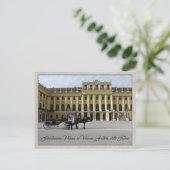 Schönbrunn Palace in Vienna, Austria with Fiaker Postkarte (Stehend Vorderseite)