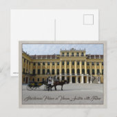 Schönbrunn Palace in Vienna, Austria with Fiaker Postkarte (Vorne/Hinten)