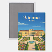 Schönbrunn Palace Österreich Magnet (Vorderseite/Rückseite)
