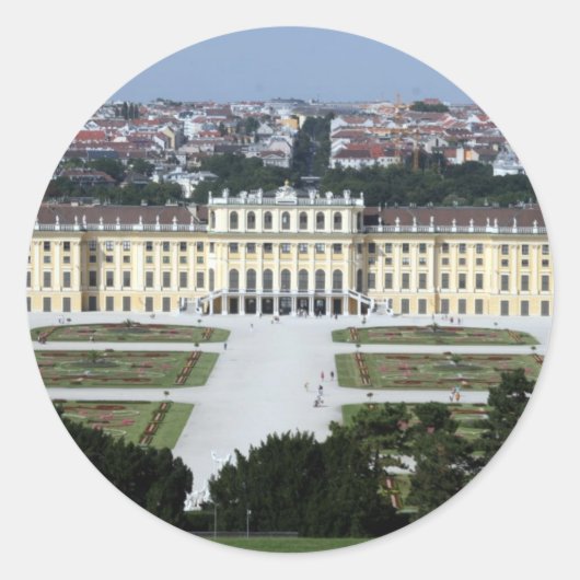 schönbrunn runder aufkleber (Vorderseite)