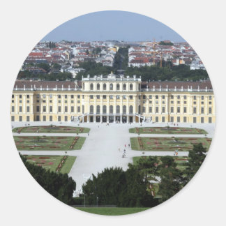 schönbrunn runder aufkleber