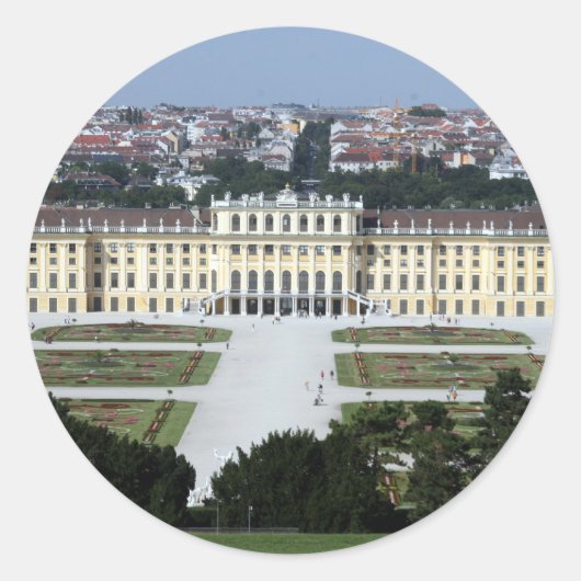 schönbrunn runder aufkleber (Vorderseite)
