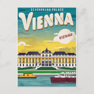 Schönbrunn Schloss Wien Vintage Postkarte