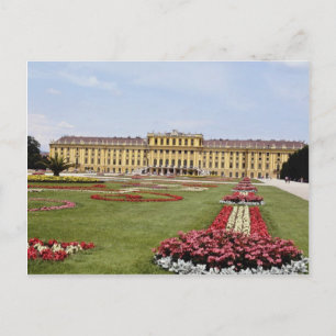 Schonbrunner Burg, Wien, Österreich Blume Postkarte