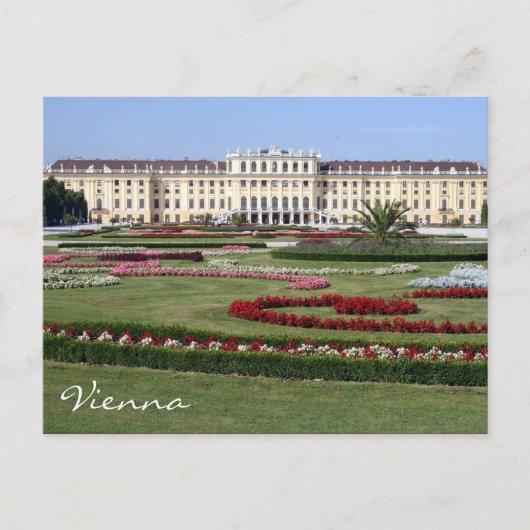 schönbrunner Garten Postkarte (Vorderseite)