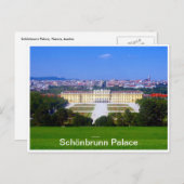 schönbrunner Palast Postkarte (Vorne/Hinten)
