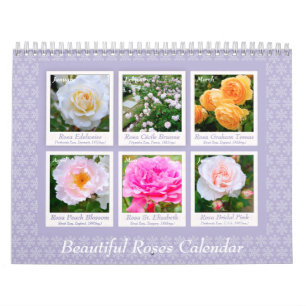Schöneタプ Rose レ Calendar ダ Kalender