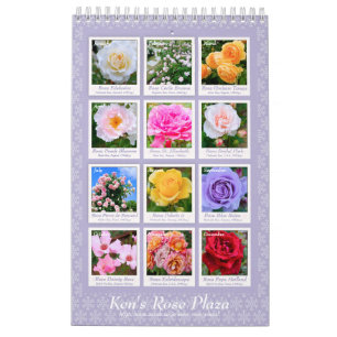 Schöneタプ Rose レ Calendar ダ Kalender